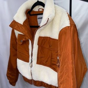 Small Multicolor Zipper Teddy Jacket